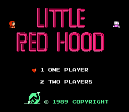 Little Red Hood (Homebrew) — Title screen